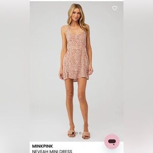 Mink Pink Mini Nevah Halter Dress